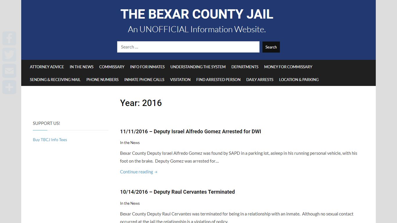 2016 | The Bexar County Jail